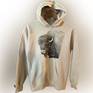 Rustic Cream Bison Sweatshirt